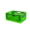 GILAC Caisse pliable vert plastique 40x30x18 cm 17 L fond ajouré parois ajourées Clearance