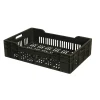 Caisse Sans couvercle gris plastique 60x40x13,5 cm 25 L fond ajouré parois ajourées - GILAC