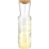 Carafe avec bouchon liège verre Ø 8 cm 27 cm 90 cl Valo - APS New