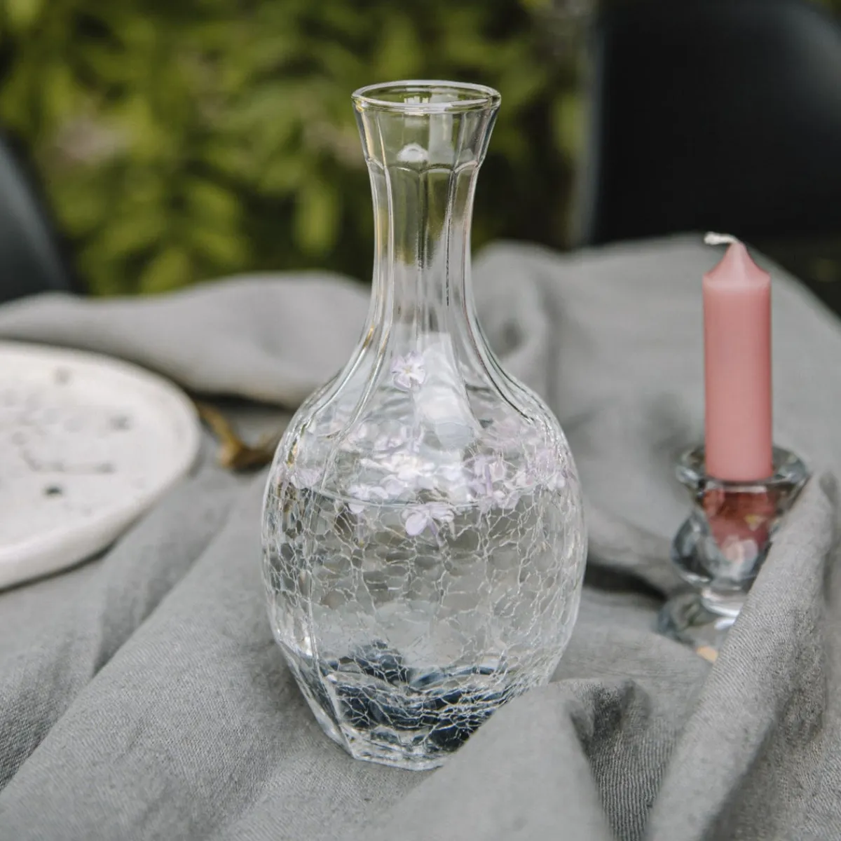 Carafe verre cristallin 45 cl Craquelee - LA ROCHERE Best