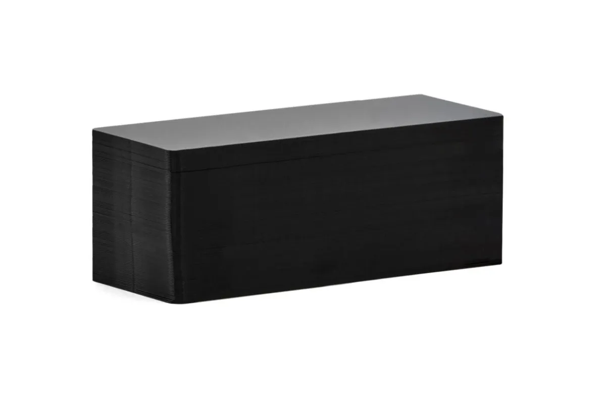 EDIKIO Carte PVC rectangulaire noir mat 86x54 mm (500 pièces)