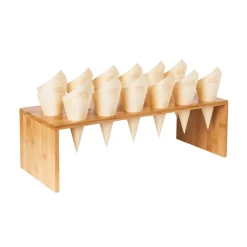 Carton de 1000 cônes bois Ø 6 cm 17 cm x 12 cm Oxstal (1000 pièces) - EARTH ESSENTIALS