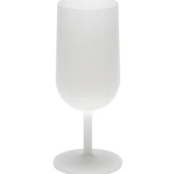 Aucune Carton 110 verres à pied réutilisables givrés polypropylène (pp) 18 cl Outlet