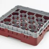 CAMBRO Casier lave-verres 20 compartiments 50x50x22,5 cm 9,84 cm 17,5 cm Camrack Hot