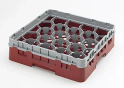 CAMBRO Casier lave-verres 20 compartiments 50x50x22,5 cm 9,84 cm 17,5 cm Camrack Hot
