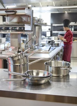Casserole inox Ø 24 cm 12 cm 5,4 L Qualiplus - PRO.COOKER