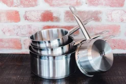 Casserole inox Ø 16 cm 8 cm 1,6 L Qualiplus - PRO.COOKER Best