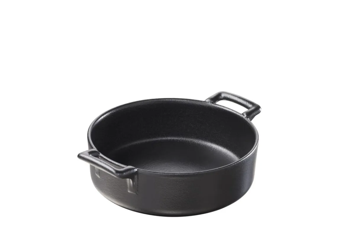 REVOL Cassolette rond noir porcelaine culinaire Ø 12 cm Belle Cuisine Online