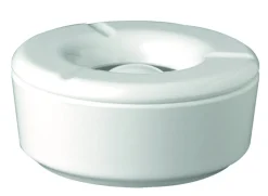 Cendrier anti-vent rond blanc mélamine Ø 11,5 cm 5 cm - APS Clearance