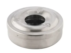 Cendrier anti-vent rond inox Ø 11 cm 4 cm - PRO.MUNDI Sale