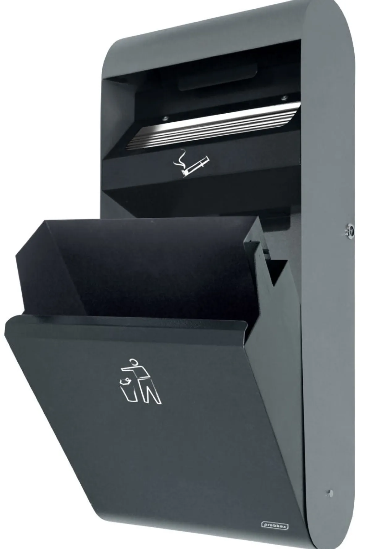 PROBBAX Cendrier mural acier 67x30x14 cm Sale