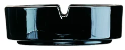 ARCOROC Cendrier rond noir verre trempé Ø 10,7 cm 3,5 cm Best