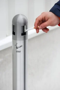 Cendrier sur pied aluminium Ø 30 cm 99 cm - PROBBAX Discount