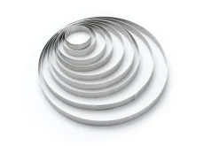 Cercle perforé bord droit inox Sans revêtement Ø 24,5 cm 2 cm - DE BUYER