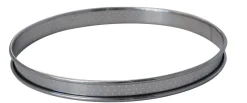 Cercle perforé bord roulé inox Sans revêtement Ø 8 cm 2 cm - DE BUYER Discount