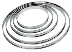 Cercle à tarte inox Sans revêtement Ø 28 cm 2 cm - PRO.COOKER Hot