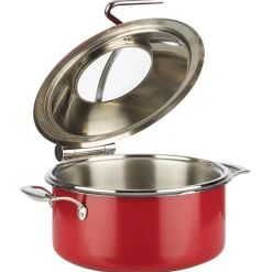 APS Chafing dish inox rouge Ø 30,5 cm 34,5x39,5x17,5 cm Orbit New