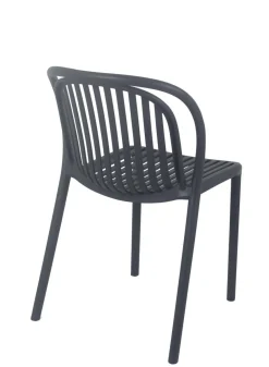 FLEXMOB Chaise de terrasse gris anthracite 78x51x57 cm Dubai Sale