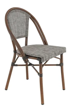 Chaise de terrasse gris 85x49x55 cm Reims - FLEXMOB Clearance