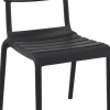 Chaise de terrasse noir 84x50x59 cm Penelope - FLEXMOB Best