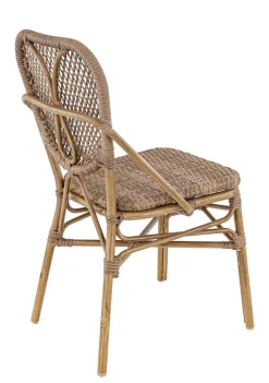FLEXMOB Chaise de terrasse rotin noisette 87x46x56 cm Dax Clearance