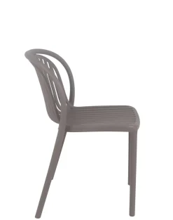 FLEXMOB Chaise de terrasse taupe 78x51x57 cm Dubai Hot