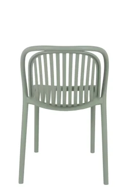 FLEXMOB Chaise de terrasse vert sauge 78x51x57 cm Dubai New