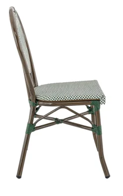 Chaise de terrasse vert 90x41x56 cm Paris - FLEXMOB Outlet