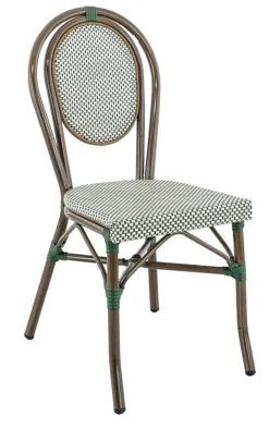 Chaise de terrasse vert 90x41x56 cm Paris - FLEXMOB Outlet