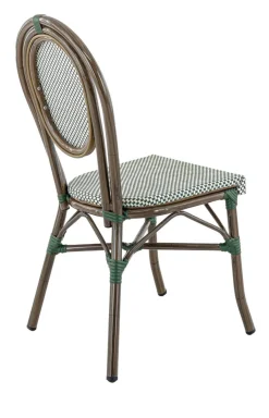 Chaise de terrasse vert 90x41x56 cm Paris - FLEXMOB Outlet