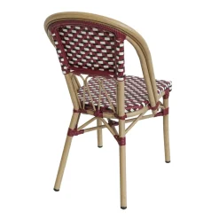 FLEXMOB Chaise d'extérieur bordeaux 87x47x59 cm Elysee Discount