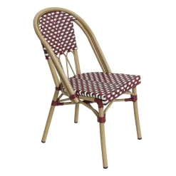 FLEXMOB Chaise d'extérieur bordeaux 87x47x59 cm Elysee Discount