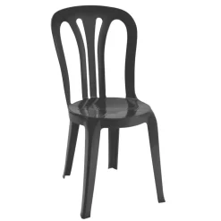 Chaise d'extérieur gris anthracite - Aucune Discount