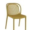 Chaise d'extérieur jaune 78x51x57 cm Dubai - FLEXMOB