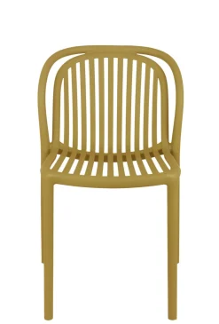 Chaise d'extérieur jaune 78x51x57 cm Dubai - FLEXMOB