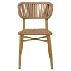FLEXMOB Chaise d'extérieur marron 77x47x55 cm Marbella New