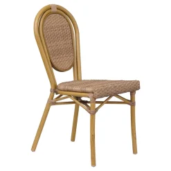 Chaise d'extérieur noisette 89x43x55 cm Paris - FLEXMOB Clearance
