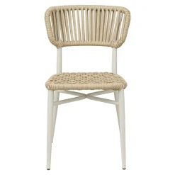 Chaise d'extérieur sable 77x47x55 cm Marbella - FLEXMOB Outlet