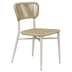 Chaise d'extérieur sable 77x47x55 cm Marbella - FLEXMOB Outlet
