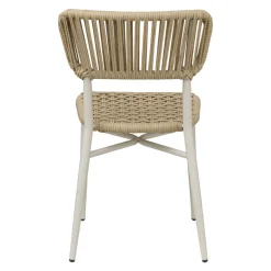 Chaise d'extérieur sable 77x47x55 cm Marbella - FLEXMOB Outlet