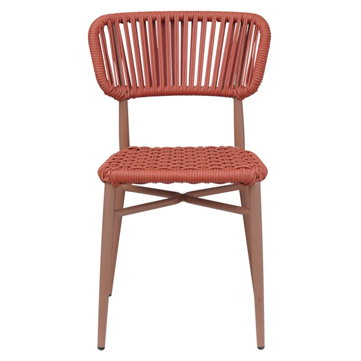 Chaise d'extérieur terracotta 77x47x55 cm Marbella - FLEXMOB Online