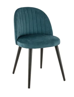 FLEXMOB Chaise d'intérieur bleu pétrole 81x49x55 cm Emile Clearance