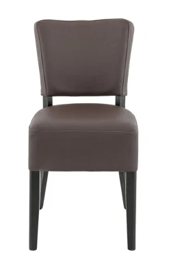 Chaise d'intérieur chocolat 84x45x54 cm Floriane 2 - FLEXMOB Discount