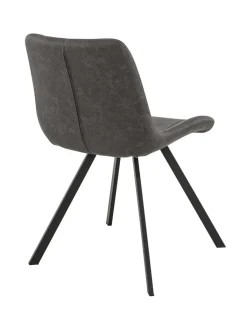 Chaise d'intérieur gris anthracite 78x49x61 cm Jacob - FLEXMOB Clearance