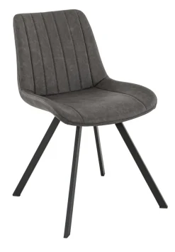 Chaise d'intérieur gris anthracite 78x49x61 cm Jacob - FLEXMOB Clearance
