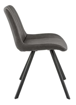 Chaise d'intérieur gris anthracite 78x49x61 cm Jacob - FLEXMOB Clearance
