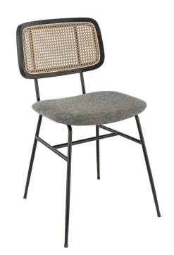 FLEXMOB Chaise d'intérieur gris 81x45x58 cm Noelia Best