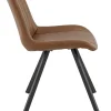 FLEXMOB Chaise d'intérieur marron 78x49x61 cm Jacob New