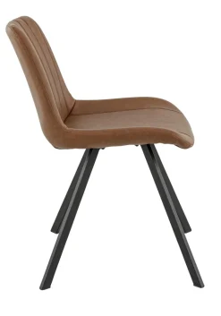 FLEXMOB Chaise d'intérieur marron 78x49x61 cm Jacob New