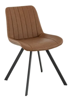 FLEXMOB Chaise d'intérieur marron 78x49x61 cm Jacob New